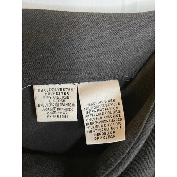 Talbots Black Midi Penci Skirt Size 10 - Picture 3 of 6